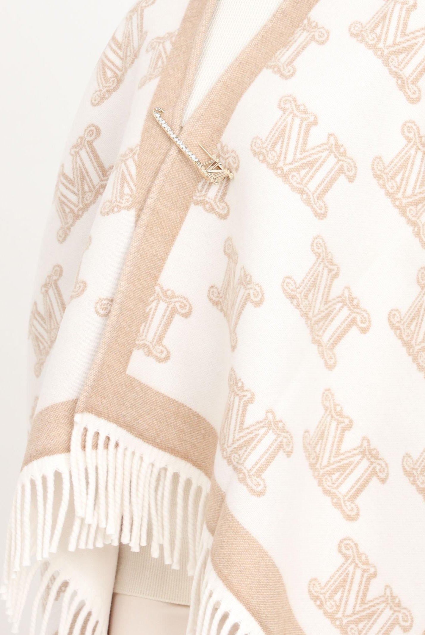 MAX MARA Mantella Frinestd avorio da donna 2426736011600 005 MAX MARA