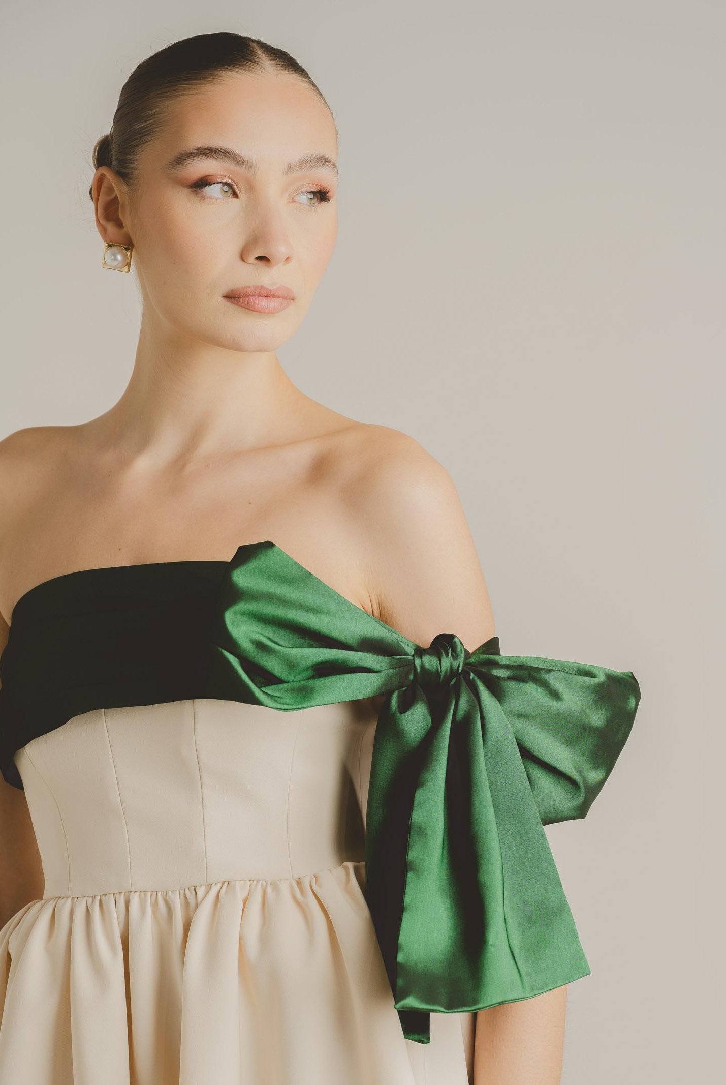 SANTAS Abito corto GRÂCE panna da donna PV2617 PAVE SANTAS