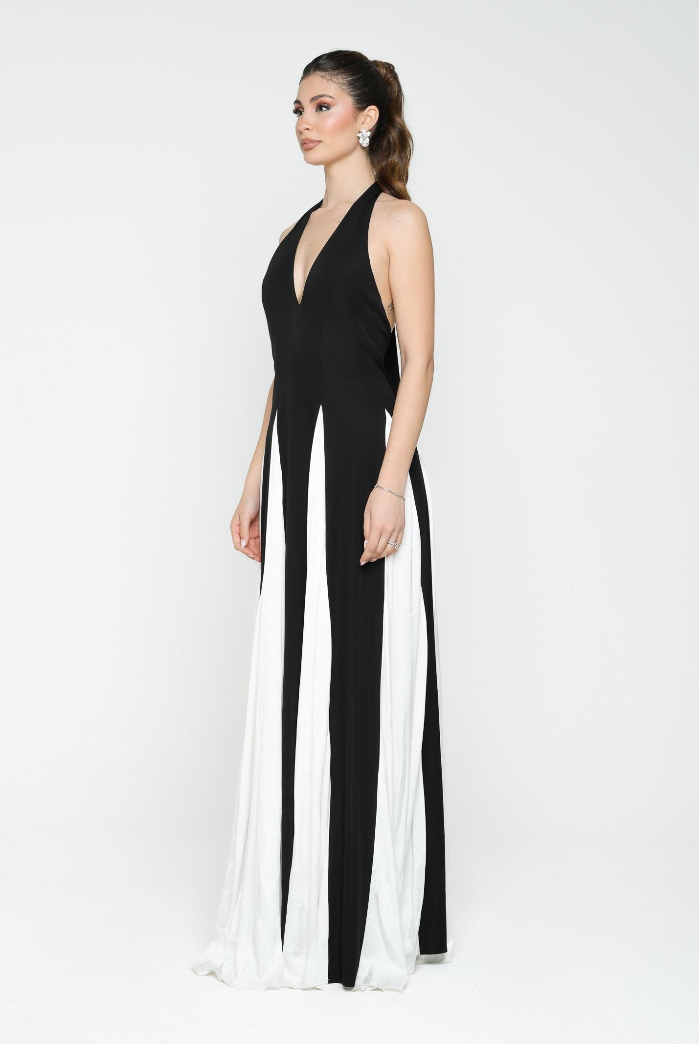 SANTAS Abito lungo MOUSSE nero da donna PV25022 NERO SANTAS