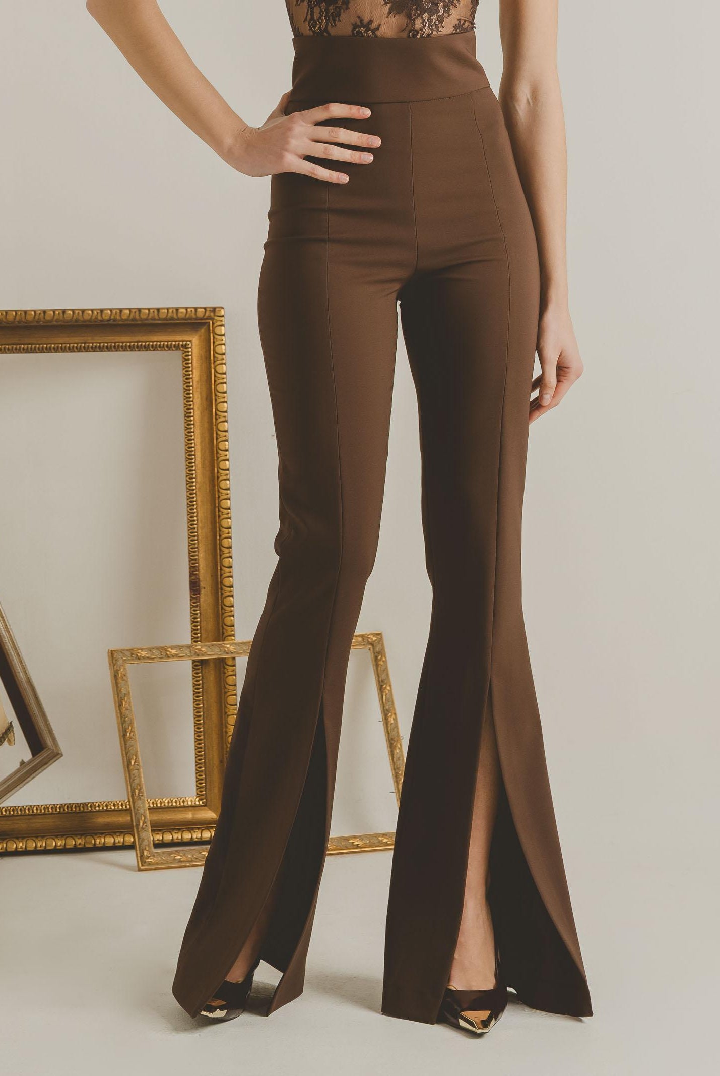 SANTAS Pantalone Force marrone da donna PV2609 NU SANTAS