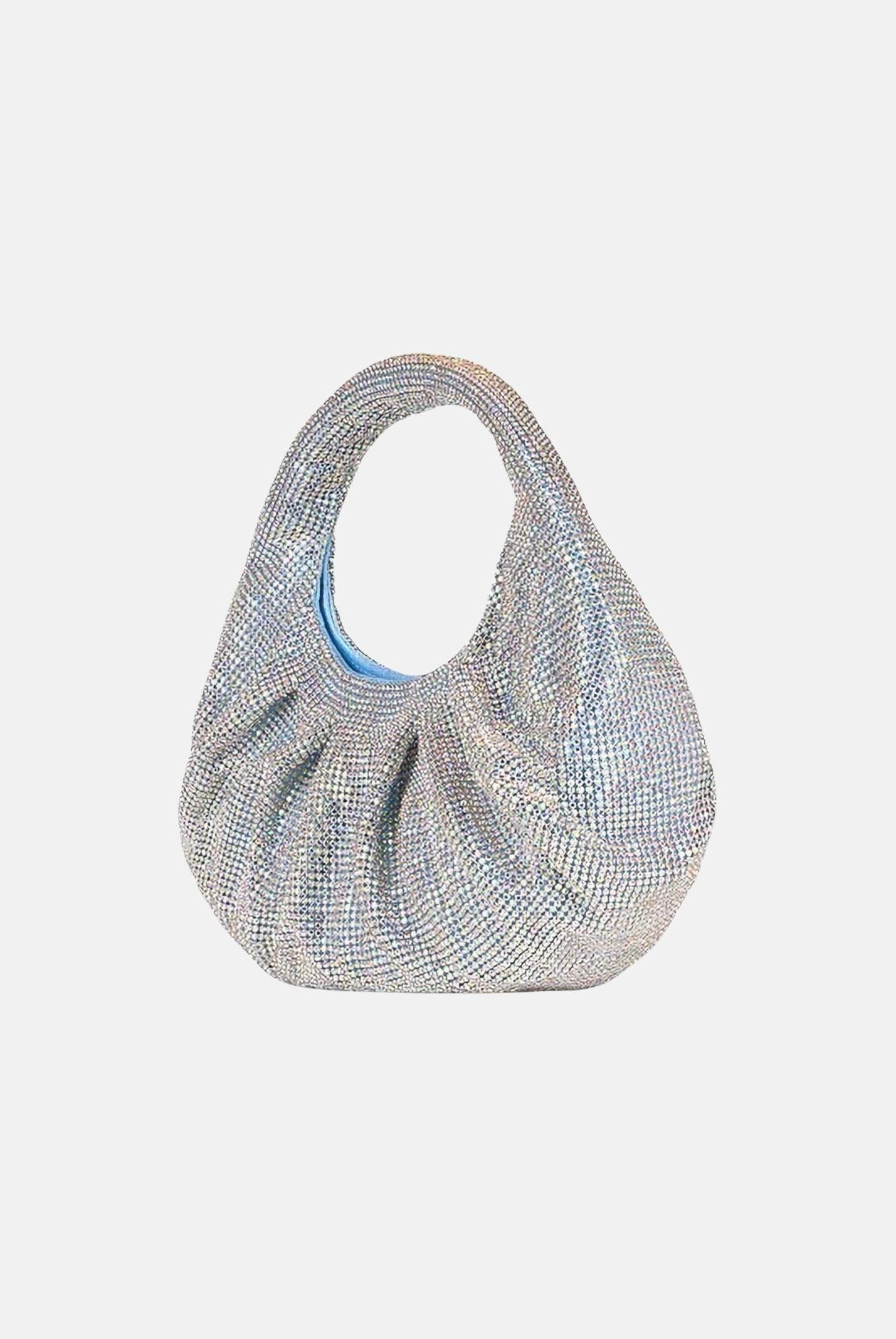 TWENTY FOURHAITCH Borsa a mano argento e polvere da donna con strass LB1006262P PO TWENTY FOURHAITCH