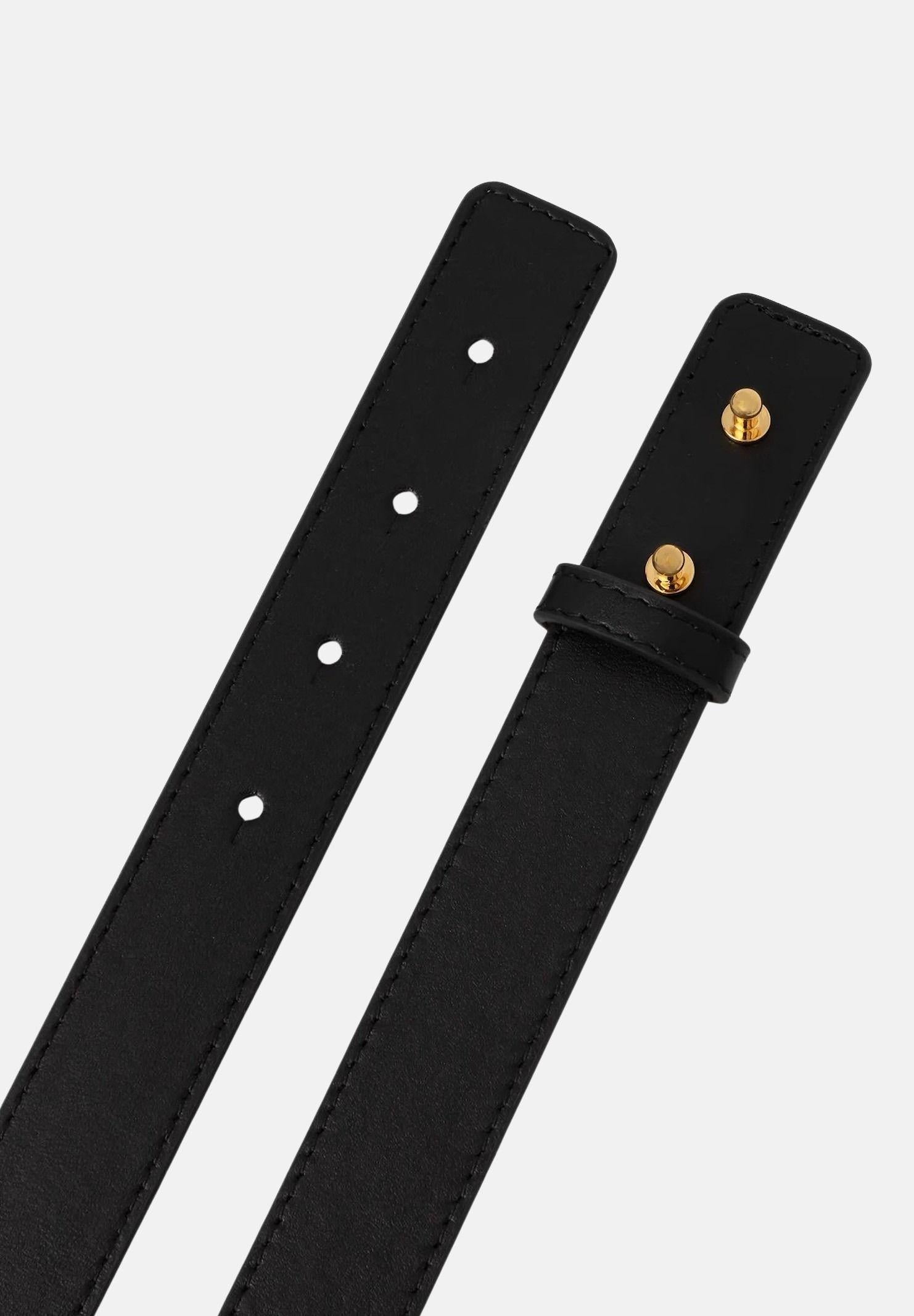 ELISABETTA FRANCHI Cintura nera da donna con logo CT09S61E2 110 ELISABETTA FRANCHI