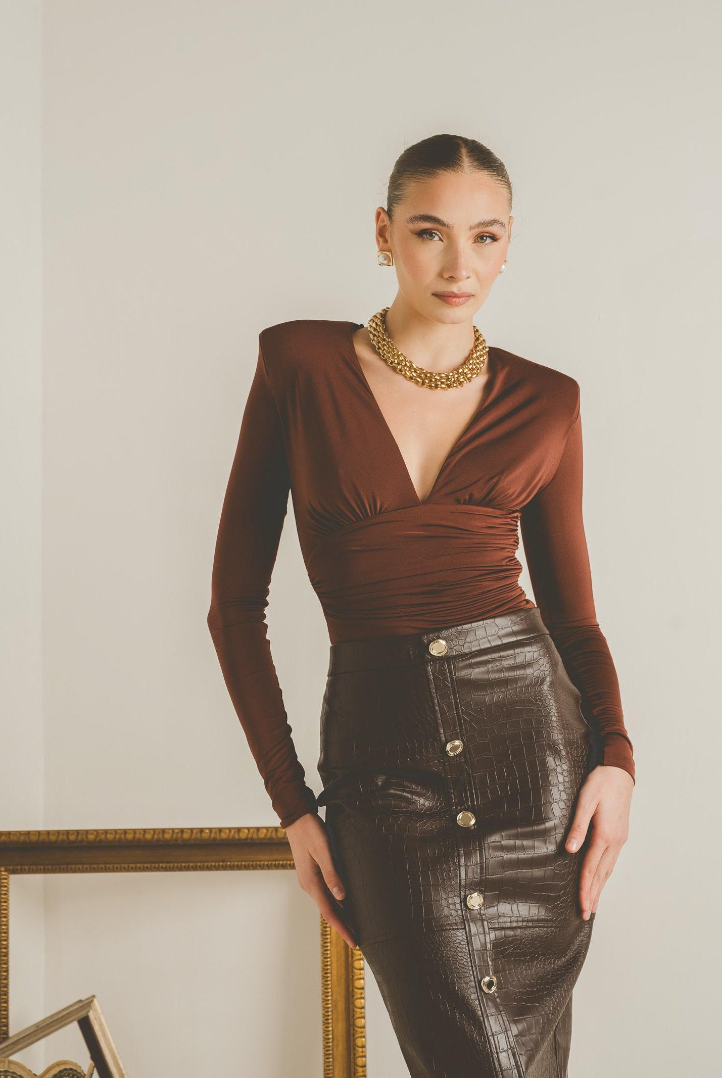 SANTAS Body DÈSIR marrone da donna PV2611 MA SANTAS