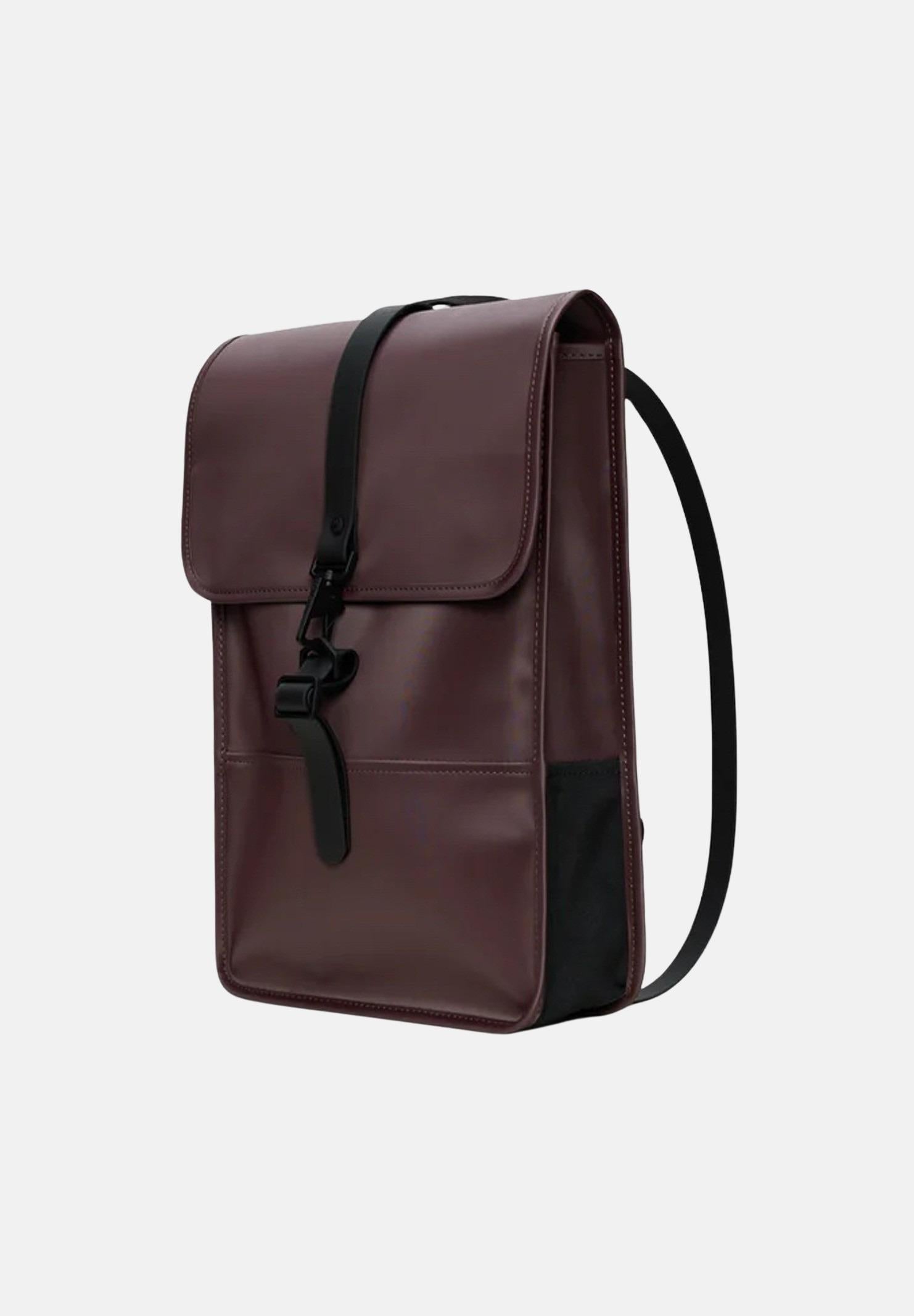 RAINS Zaino Puffed Backpack Mini bordeaux per uomo e donna RA13020 DEP RAINS