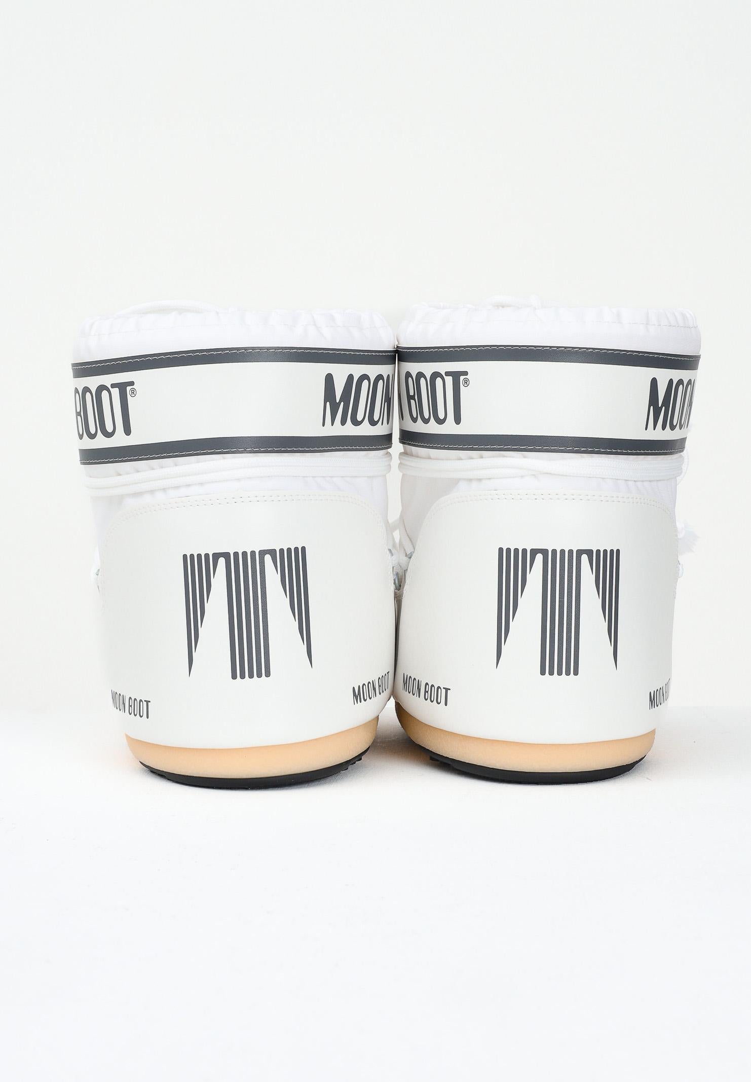 MOON BOOT Stivali da neve ICON LOW bianchi per uomo e donna 80D1409340 A009 MOON BOOT