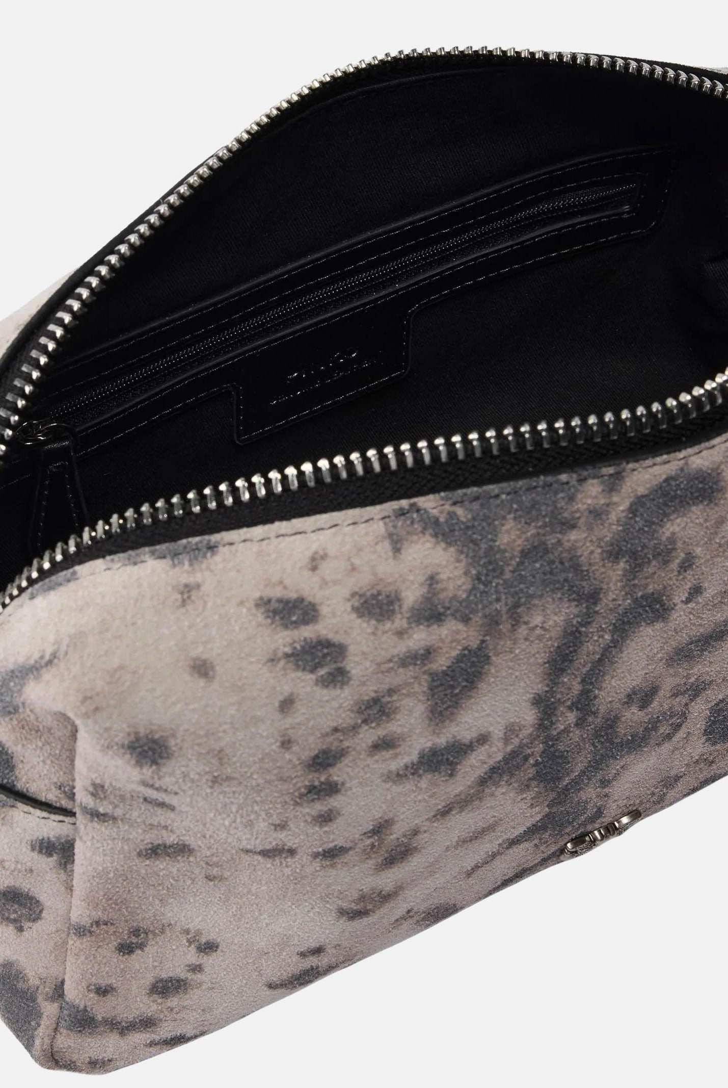 PINKO Borsa a spalla Tricotte grigia da donna con stampa animalier effetto pitone 106761A39V H8RO PINKO