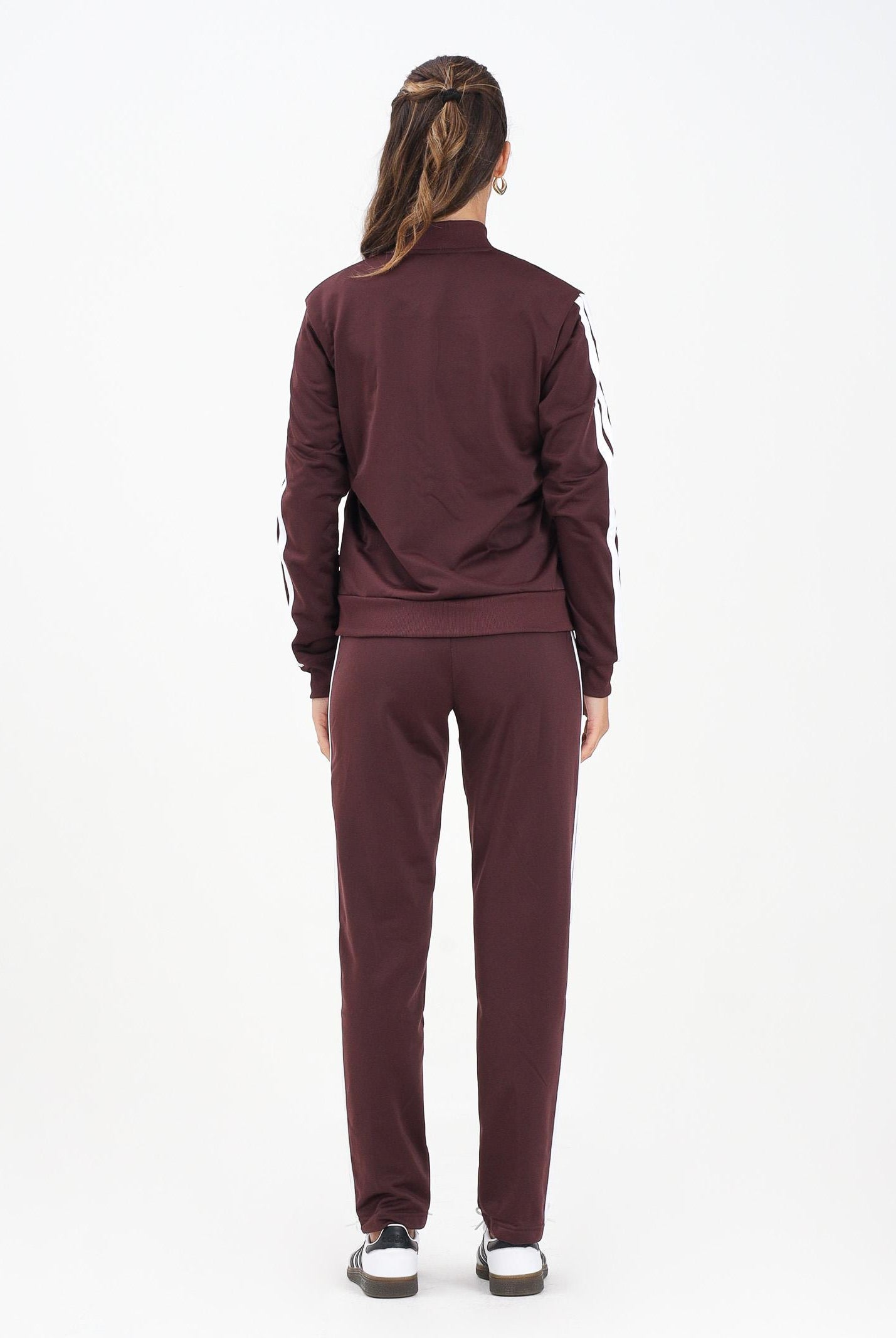 ADIDAS PERFORMANCE Tuta Essentials 3-Stripes bordeaux da donna JD2683 . ADIDAS PERFORMANCE