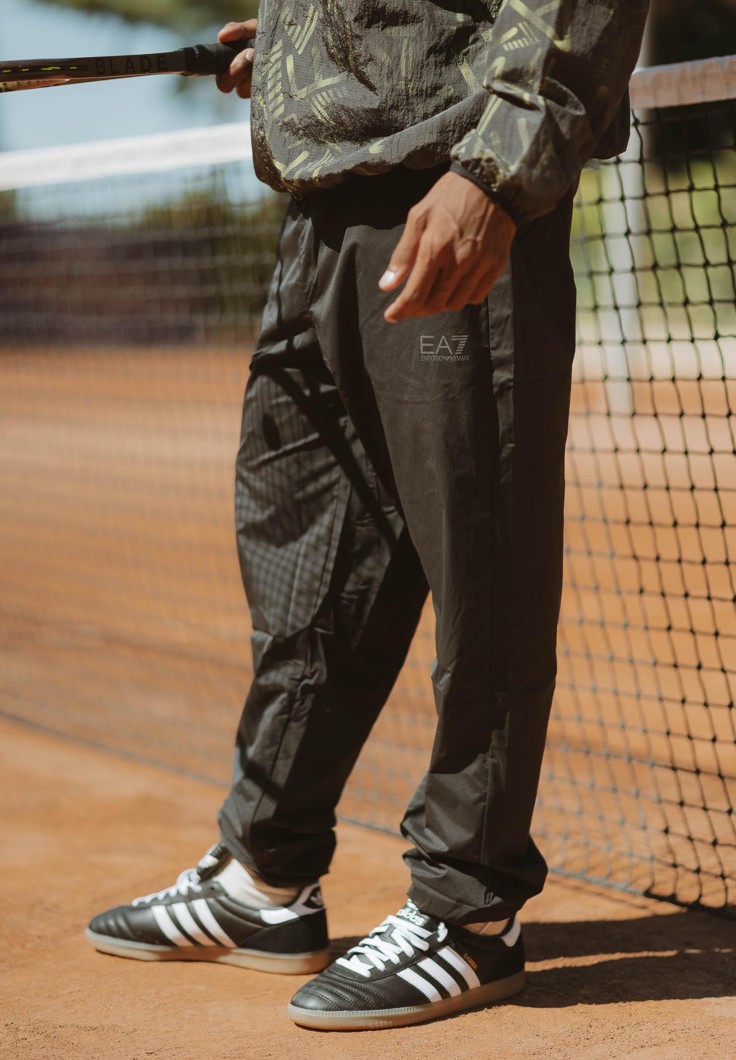 EA7 Tuta nera da uomo con giacca logata 7M000644AF16072 UC001 EA7