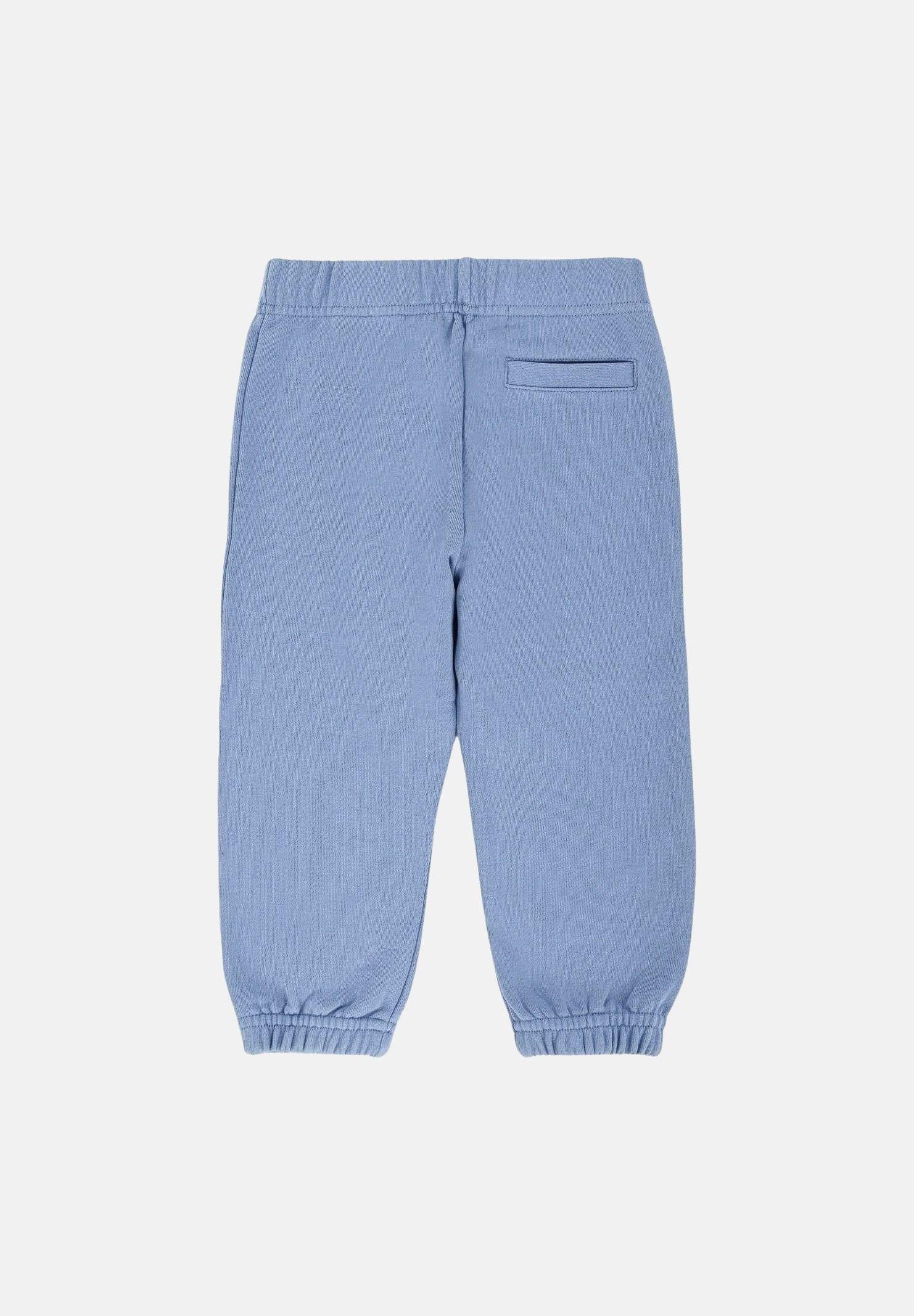 PALM ANGELS Pantalone sportivo azzurro polvere da neonato con logo PBXD001S26FLE001 050 PALM ANGELS