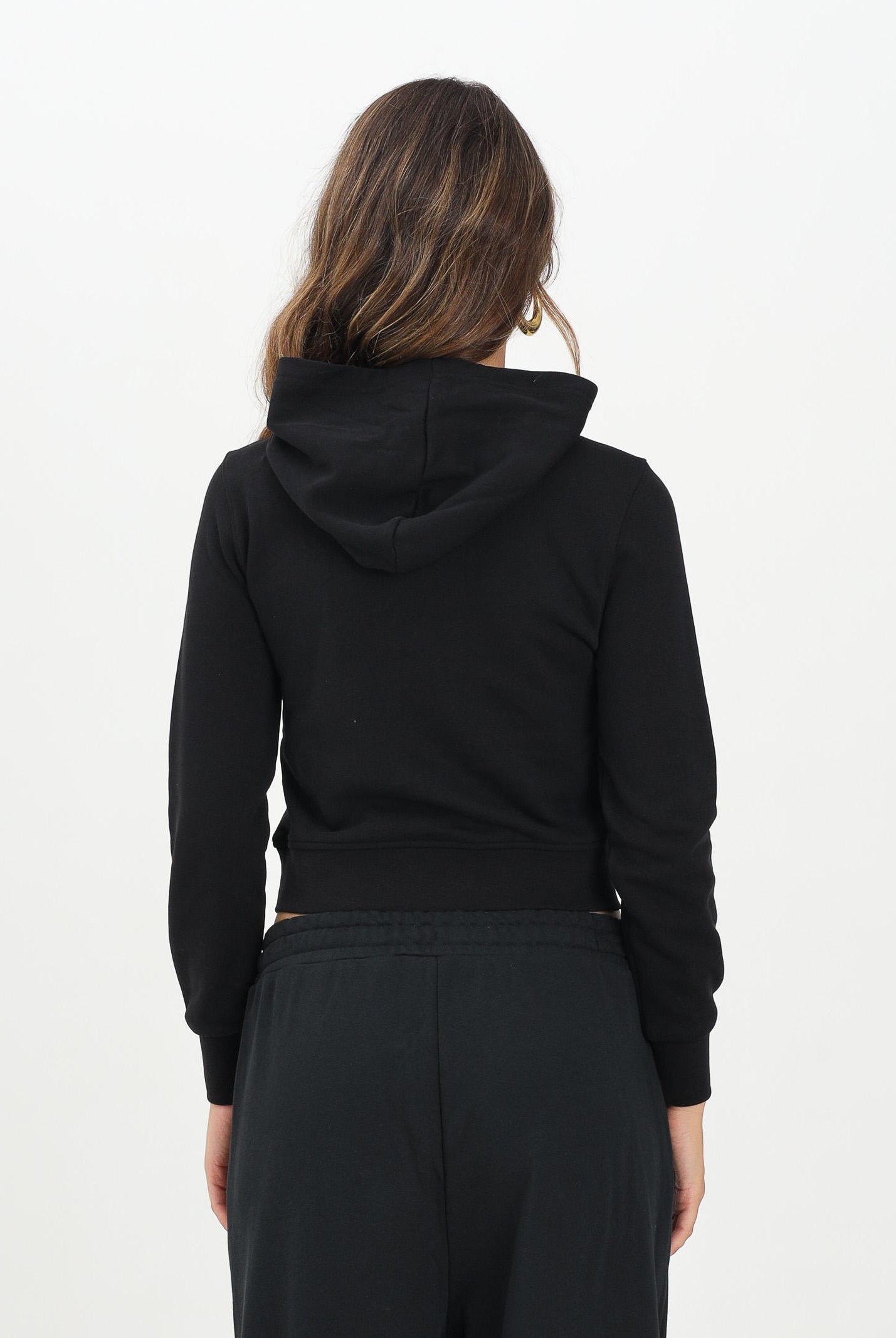 DIESEL Felpa con cappuccio nera per donna, ragazze e bambine rifnita da logo J02416KYAX3 K900 DIESEL