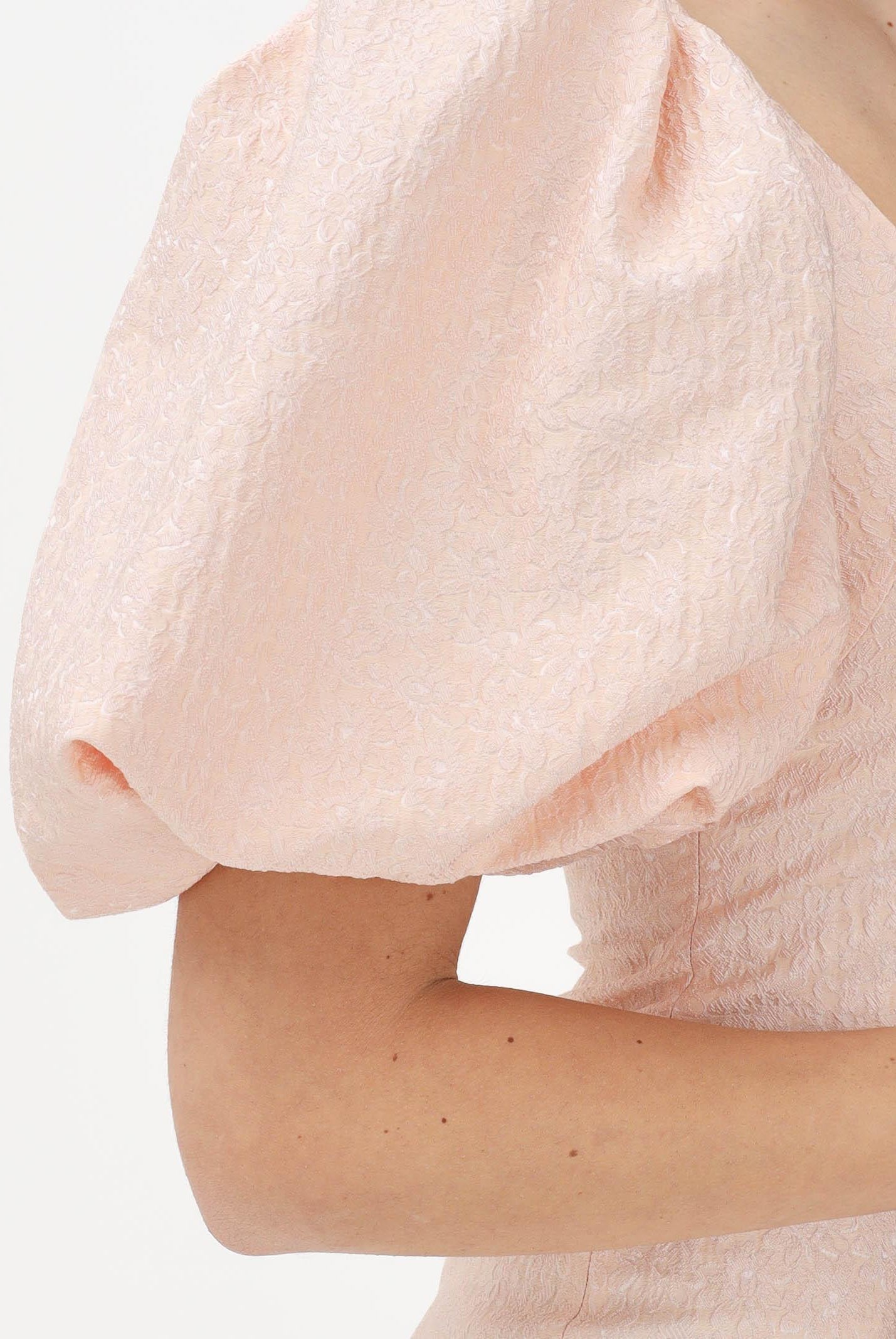 MAX MARA Abito midi rosa da donna in cloqué jacquard 2616221034600 001 MAX MARA