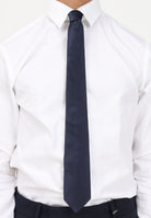 LANVIN Cravatta in seta blu da uomo 1282/1c . LANVIN 