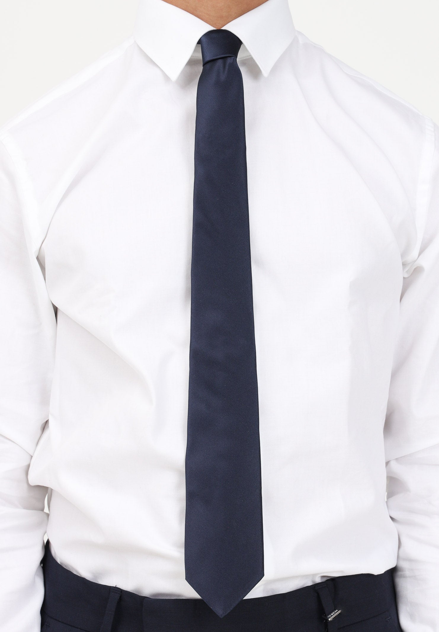 LANVIN Cravatta in seta blu da uomo 1282/1c . LANVIN 