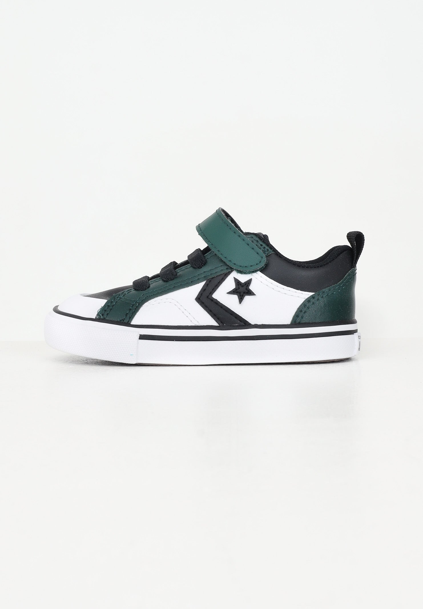 Sneakers Pro Blaze Easy-On bianche, nere e verdi da neonato A09333C . CONVERSE 