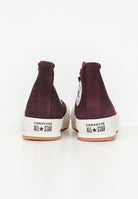 Sneakers Chuck Taylor All Star EVA Lift Platform Suede bordeaux da bambina A11597C . CONVERSE 