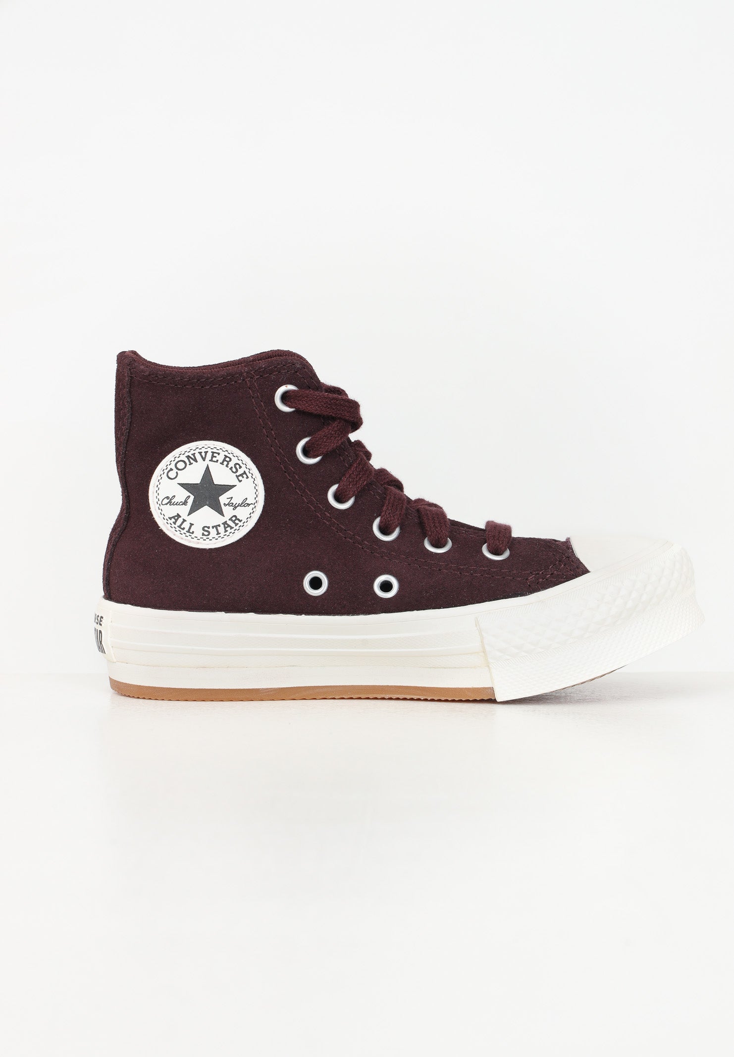 Sneakers Chuck Taylor All Star EVA Lift Platform Suede bordeaux da bambina A11597C . CONVERSE 