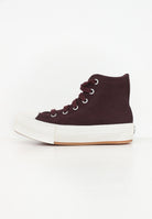 Sneakers Chuck Taylor All Star EVA Lift Platform Suede bordeaux da bambina A11597C . CONVERSE 