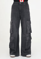 Jeans cargo nero per donna e bambina J01725KXBMM K02 DIESEL 