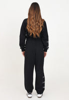 Pantalone sportivo nero per donna e bambina con stampa logo in strass DQ2681D009B DQ900 DSQUARED2 