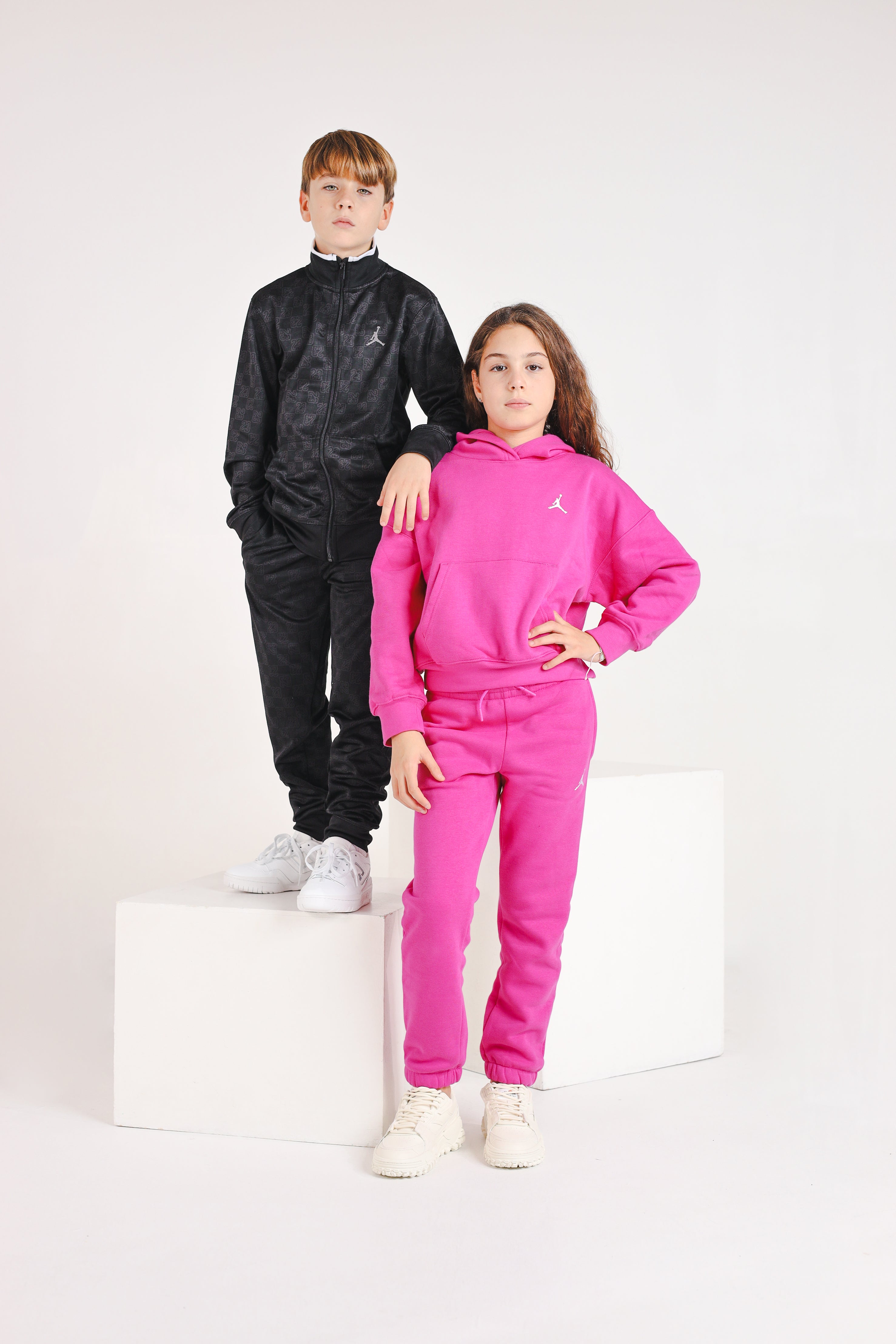 Pantalone sportivo Brooklyn Essentials fucsia per bambina 45D295 A2B JORDAN 