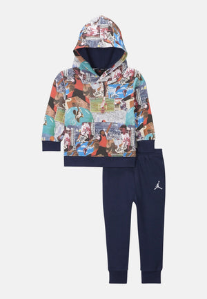 Tuta MJ Brooklyn blu da bambino 85D324 U90 JORDAN 