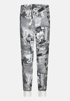 Pantalone sportivo MJ Brooklyn bianco e grigio da bambino 95D290 023 JORDAN 
