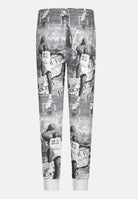 Pantalone sportivo MJ Brooklyn bianco e grigio da bambino 95D290 023 JORDAN 
