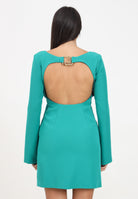 Abito corto verde da donna con schiena scoperta 77PAO914N0373 180 JUST CAVALLI 