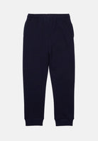 Pantalone sportivo blu per bambino e bambina rifinito da ricamo coccodrillo XJ9728 166 LACOSTE 