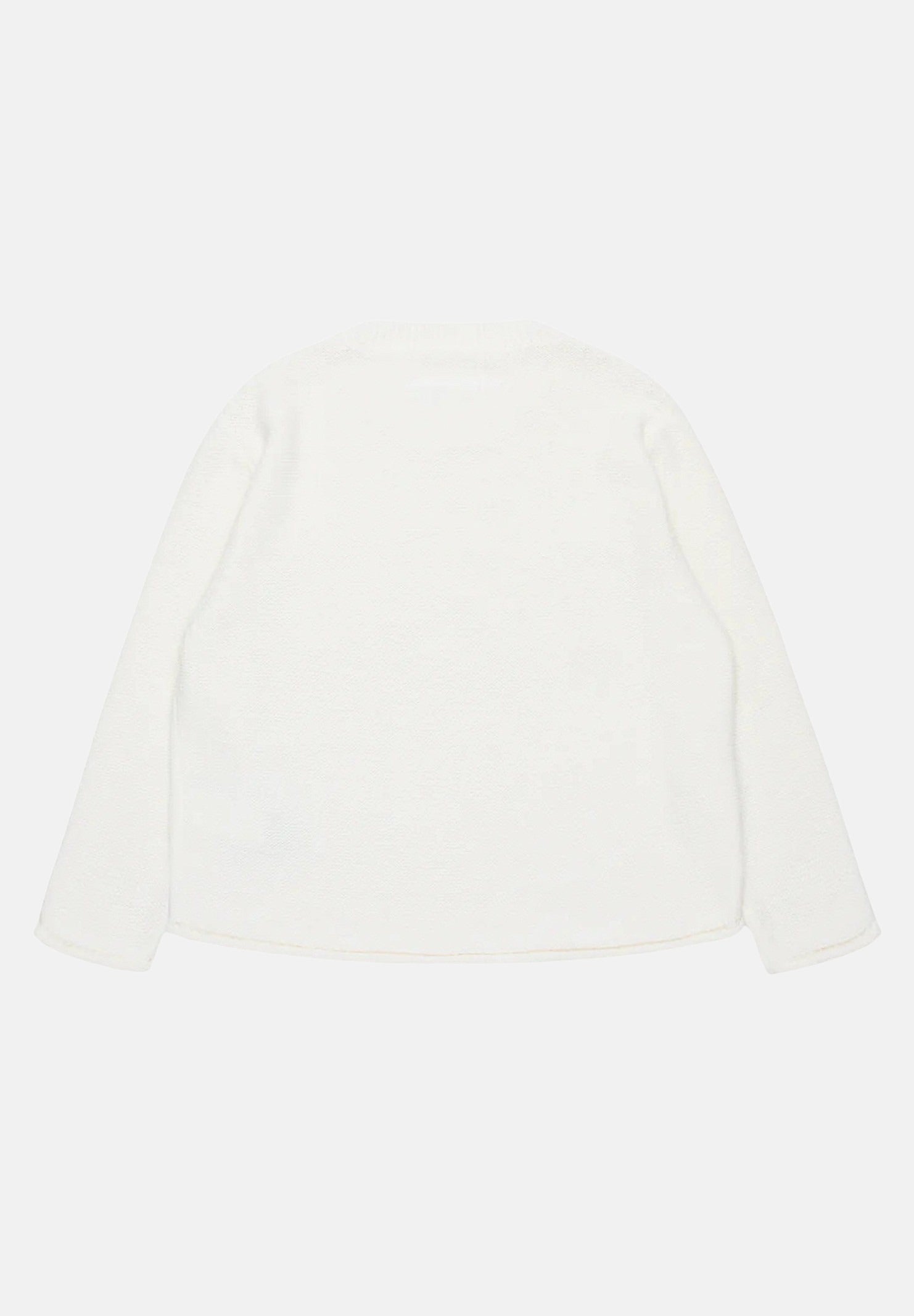 Maglione girocollo panna per donna e bambina con logo in maglia intarsiata M60705MM03G M6101 MAISON MARGIELA 