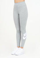 Leggings grigio da donna con stampa logo CZ8528 063 NIKE 