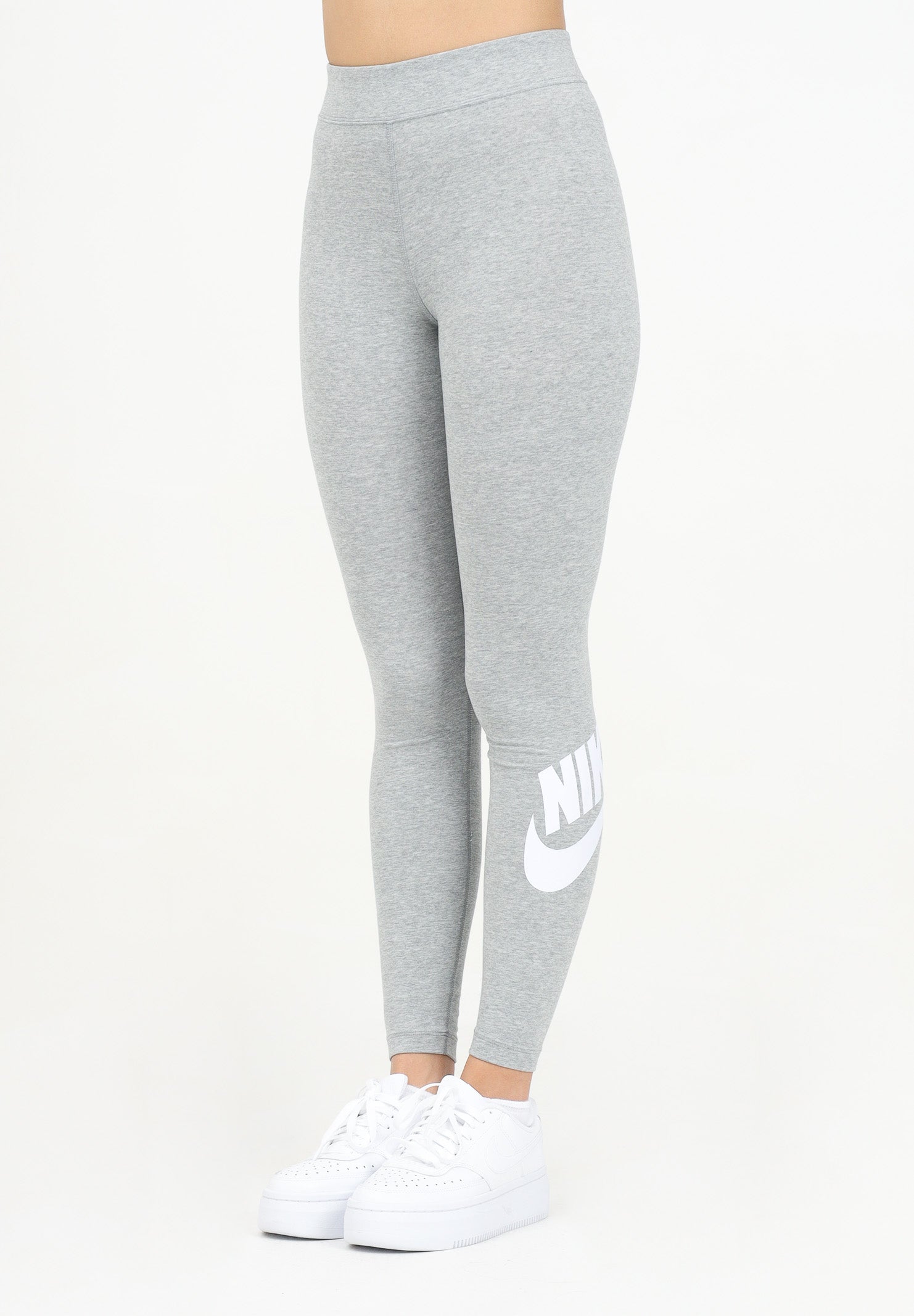 Leggings grigio da donna con stampa logo CZ8528 063 NIKE 