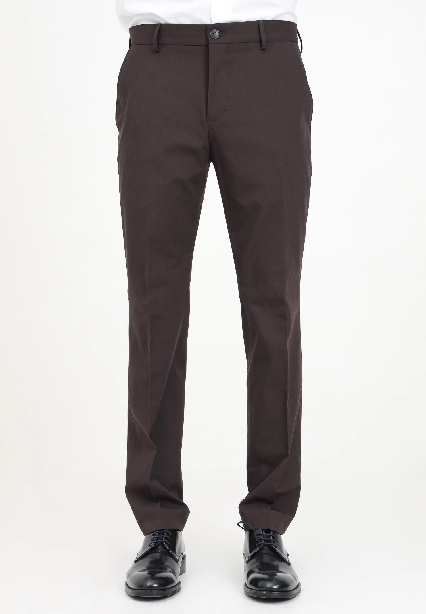 Pantalone elegante marrone da uomo 16087825 DEMITASSE SELECTED HOMME 