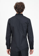 Camicia elegante nera da uomo con logo in stile gotico 77GALYS5CN002 899 VERSACE JEANS COUTURE 
