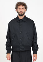 Giubbotto nero da uomo con smanicato rimovibile 77GASD19CN01D 899 VERSACE JEANS COUTURE 