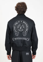 Giubbotto nero da uomo con smanicato rimovibile 77GASD19CN01D 899 VERSACE JEANS COUTURE 