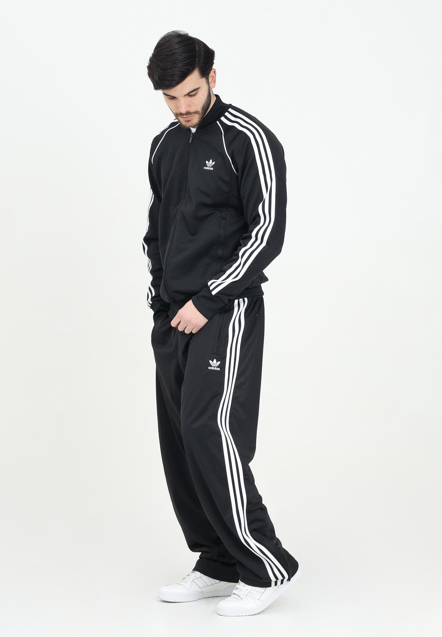 ADIDAS ORIGINALS Pantalone sportivo Adicolor Classics Firebird nero da uomo IJ7055 . ADIDAS ORIGINALS 