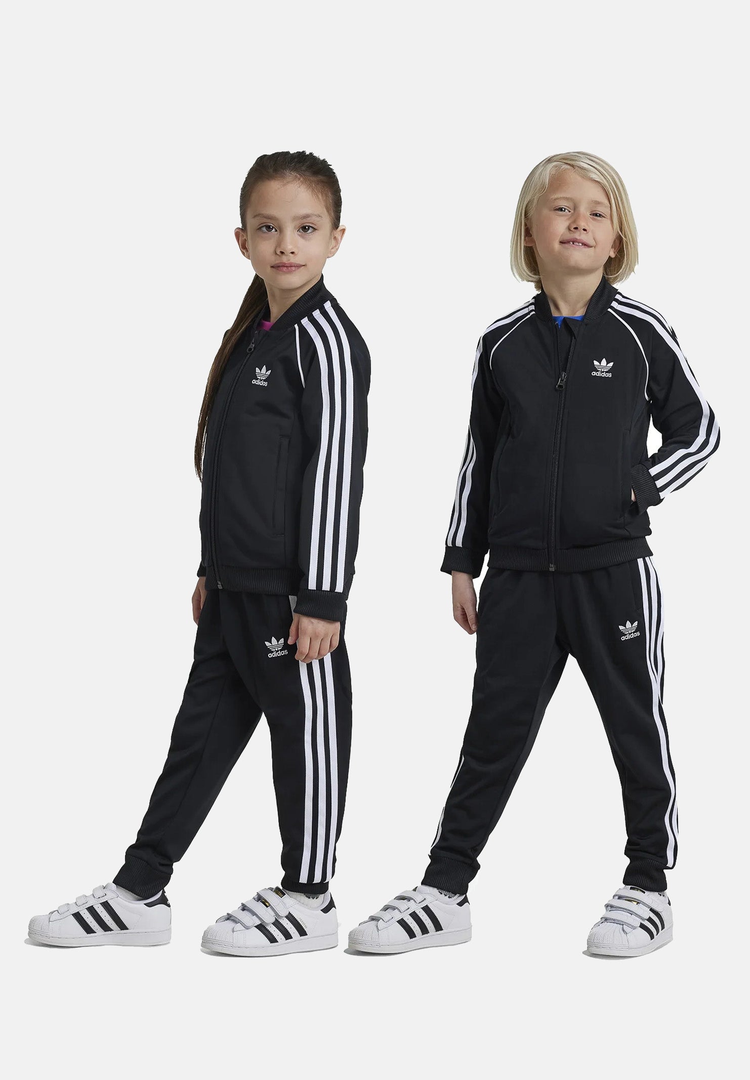 ADIDAS ORIGINALS Tuta Adicolor SST nera per bambino e bambina IX7624 . ADIDAS ORIGINALS 