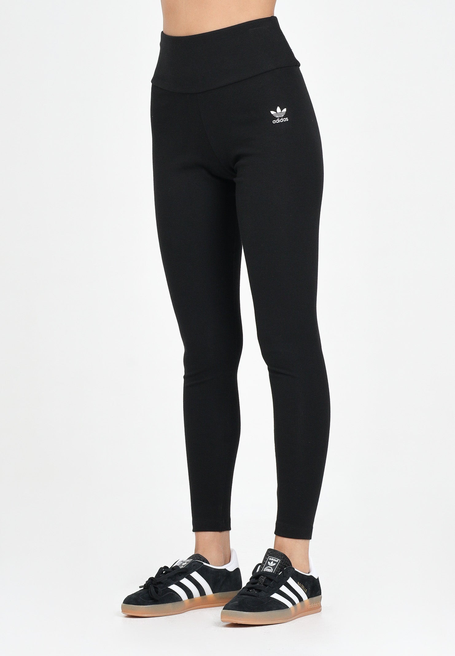 ADIDAS ORIGINALS Leggings Essentials High-Waist nero da donna IY9645 . ADIDAS ORIGINALS 