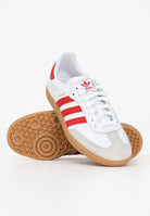 ADIDAS ORIGINALS Sneakers Samba OG bianche e rosse per uomo e donna JQ2833 . ADIDAS ORIGINALS 