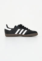 ADIDAS ORIGINALS Sneakers Samba OG Comfort Closure Elastic Lace nere per bambino e bambina JQ6390 . ADIDAS ORIGINALS 
