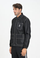 ADIDAS ORIGINALS Giacca a vento Wabash Regular Coach nera da uomo JW0174 . ADIDAS ORIGINALS 