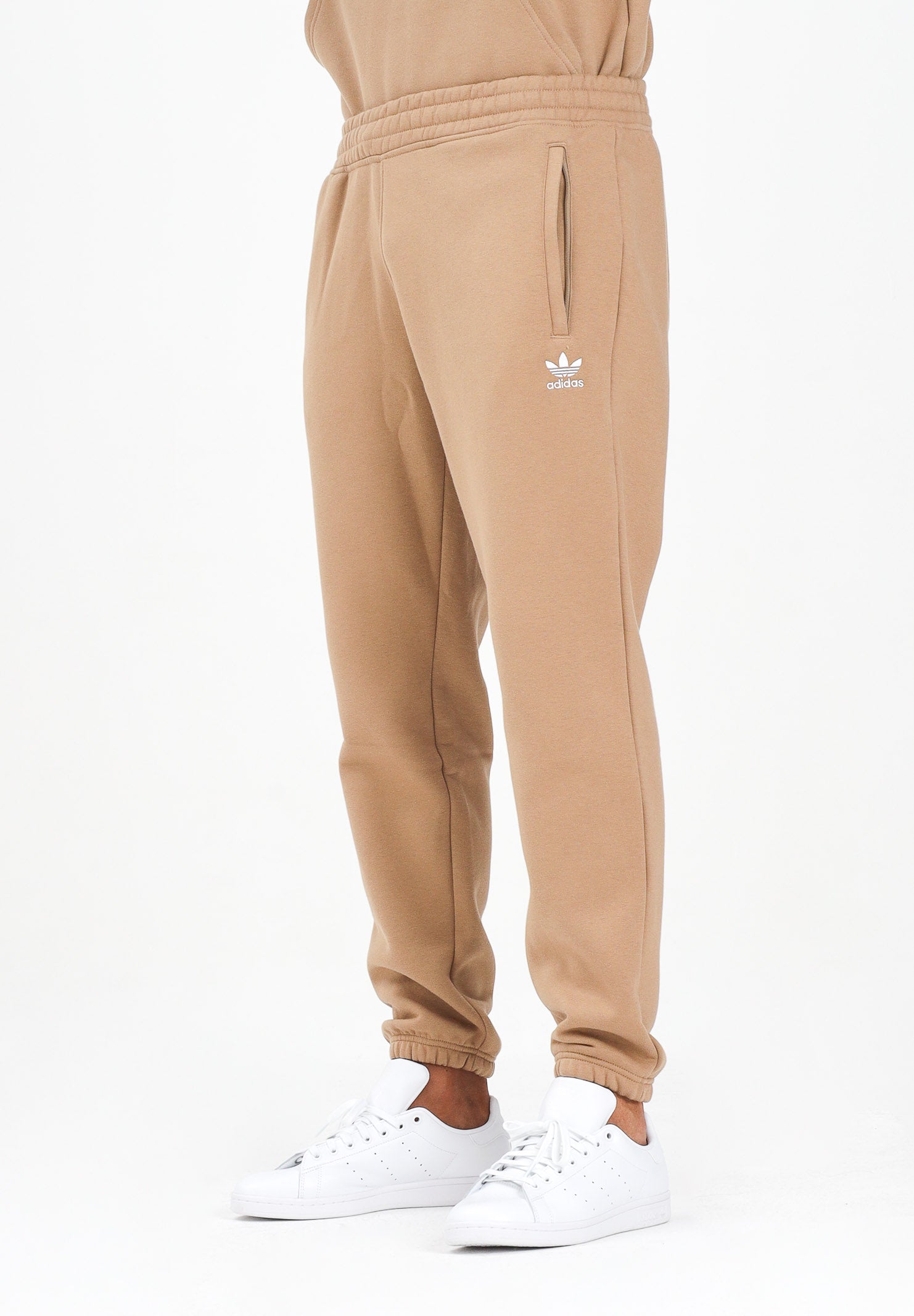 ADIDAS ORIGINALS Pantalone sportivo Trefoil Essentials beige da uomo JW3614 . ADIDAS ORIGINALS 