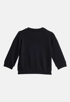 ADIDAS ORIGINALS Tuta Trefoil Crew nera da neonato JW5299 . ADIDAS ORIGINALS 
