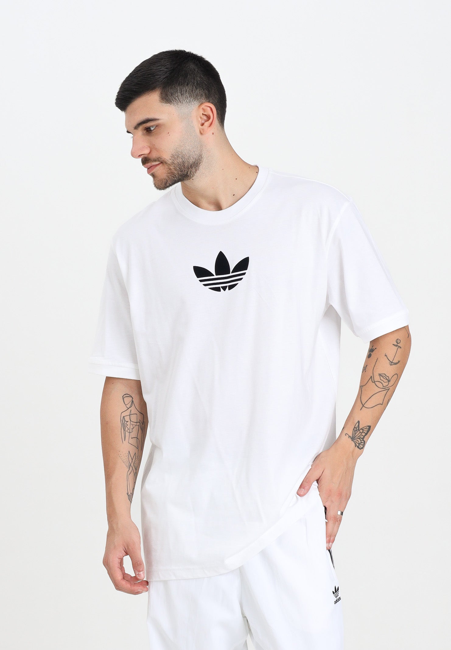 ADIDAS ORIGINALS T-shirt a manica corta Adicolor Loose 2000s Cali bianca da uomo JX1515 . ADIDAS ORIGINALS 