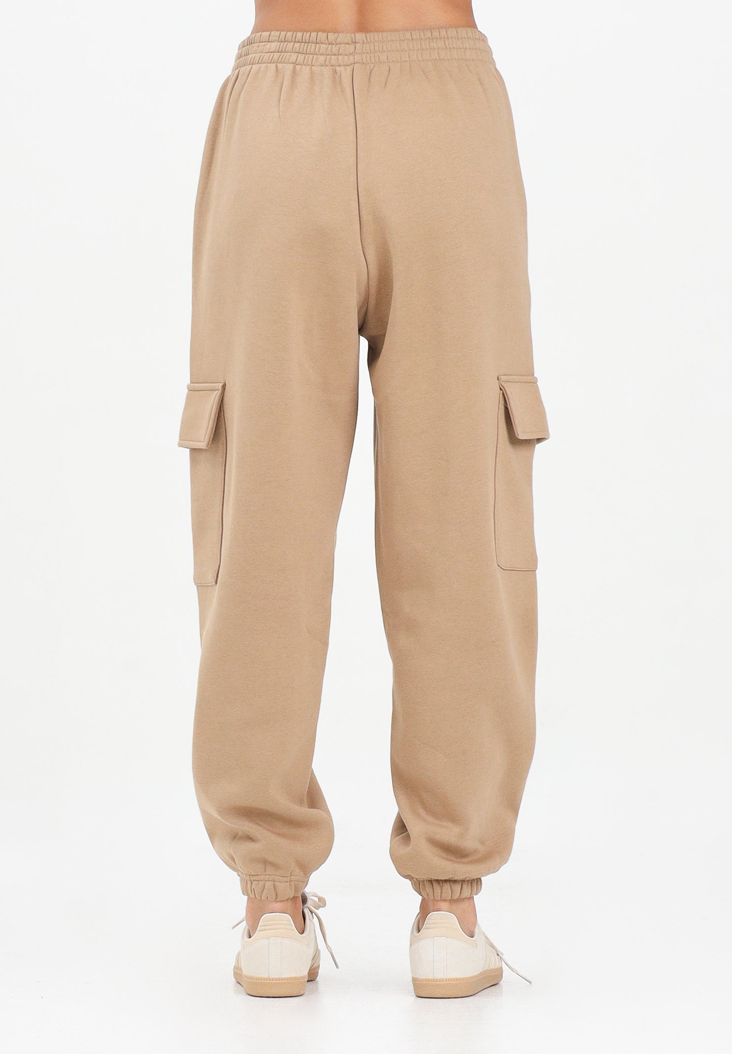 ADIDAS ORIGINALS Pantalone sportivo Essentials Fleece Cargo beige da donna JX7741 . ADIDAS ORIGINALS 