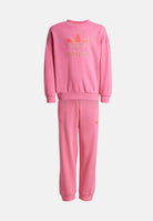 ADIDAS ORIGINALS Tuta Trefoil Crew rosa da bambina JY1152 . ADIDAS ORIGINALS 