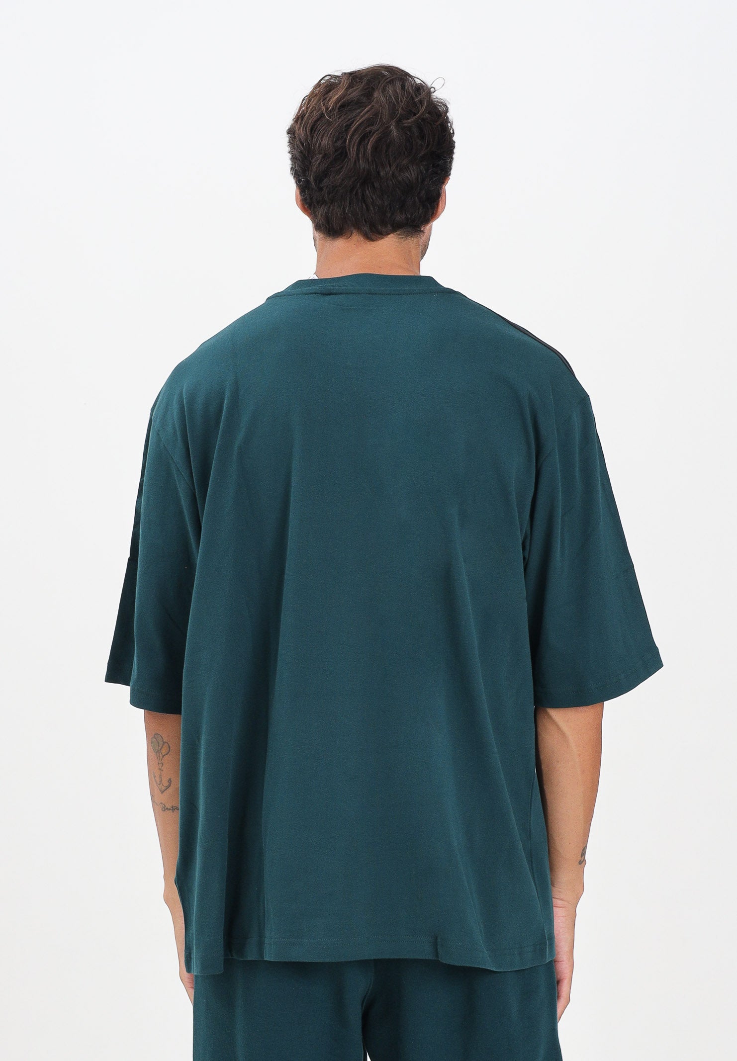 ADIDAS ORIGINALS T-shirt a manica corta Adicolor Oversized verde da uomo JY1396 . ADIDAS ORIGINALS 
