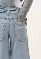 ADIDAS ORIGINALS Salopette adidas X Jeremy Scott Pride in denim chiaro da donna JY2022 . ADIDAS ORIGINALS 