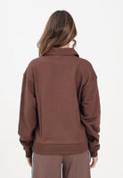 ADIDAS ORIGINALS Felpa stile polo marrone da donna con grafica da calcio JZ0879 . ADIDAS ORIGINALS 